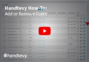 Handtevy Mobile Add or Remove Users